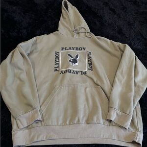 PLAYBOY Tan Hoodie with Logo